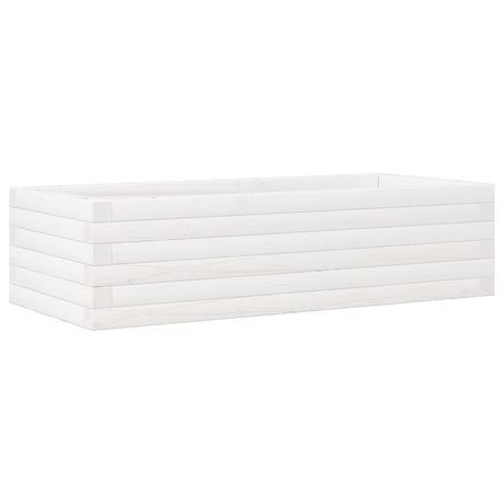 Vidaxx Pflanzgefäß 90x40x23 cm massives Kiefernholz weiß