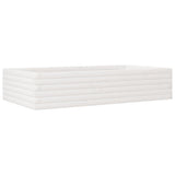 Vidaxx Pflanzgefäß 110x60x23 cm massives Kiefernholz weiß