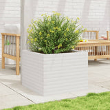 Vidaxx Pflanzgefäß 60x60x45,5 cm massives Kiefernholz weiß