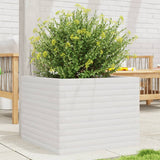 Vidaxx Pflanzgefäß 60x60x45,5 cm massives Kiefernholz weiß