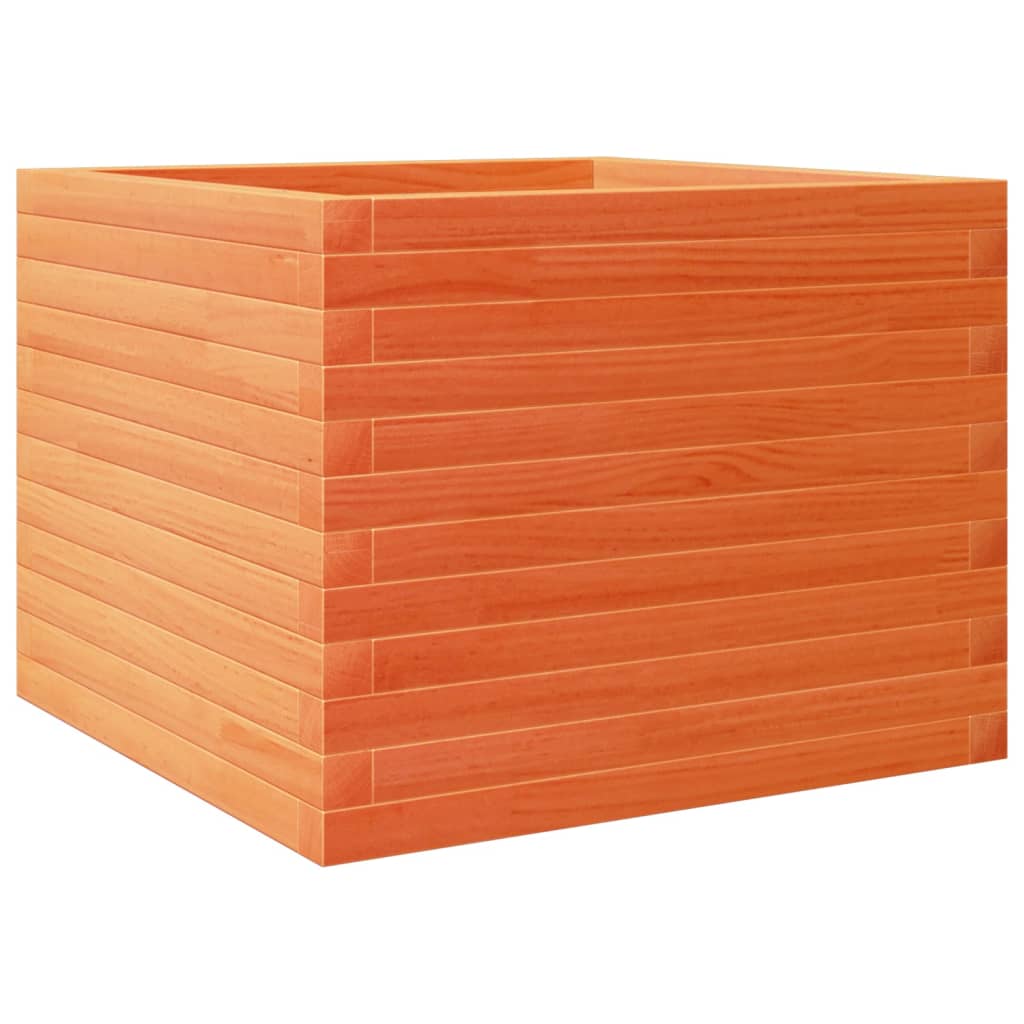 Vidaxx Pflanzgefäß 60x60x45,5 cm massives Kiefernholz, braun gewaschen