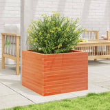 Vidaxx Pflanzgefäß 60x60x45,5 cm massives Kiefernholz, braun gewaschen