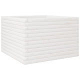 Vidaxx Pflanzgefäß 70x70x45,5 cm massives Kiefernholz weiß