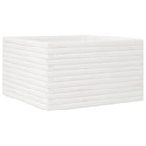 Vidaxx Pflanzgefäß 80x80x45,5 cm massives Kiefernholz weiß