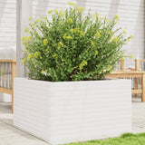 Vidaxx Pflanzgefäß 80x80x45,5 cm massives Kiefernholz weiß