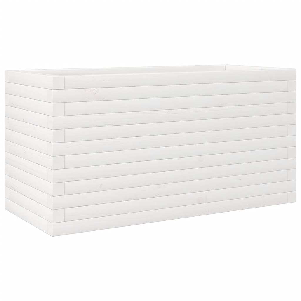 Vidaxx Pflanzgefäß 90x40x45,5 cm massives Kiefernholz weiß