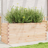 Vidaxx Pflanzgefäß 110x40x45,5 cm massives Kiefernholz