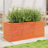 Vidaxx Pflanzgefäß 110x40x45,5 cm massives Kiefernholz, braun gewaschen