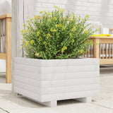 Vidaxx Pflanzgefäß 40x40x26,5 cm massives Kiefernholz weiß