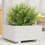 Vidaxx Pflanzgefäß 50x50x26,5 cm massives Kiefernholz weiß