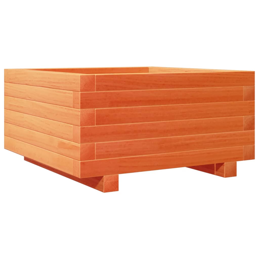 Vidaxx Pflanzgefäß 50x50x26,5 cm massives Kiefernholz, braun gewaschen