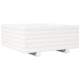 Vidaxx Pflanzgefäß 60x60x26,5 cm massives Kiefernholz weiß