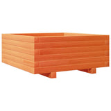 Vidaxx Pflanzgefäß 60x60x26,5 cm massives Kiefernholz, braun gewaschen