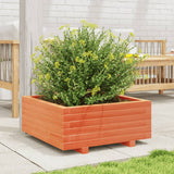 Vidaxx Pflanzgefäß 60x60x26,5 cm massives Kiefernholz, braun gewaschen