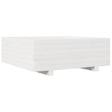 Vidaxx Pflanzgefäß 70x70x26,5 cm massives Kiefernholz weiß