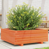 Vidaxx Pflanzgefäß 70x70x26,5 cm massives Kiefernholz, braun gewaschen
