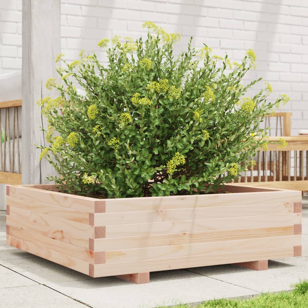 Vidaxx Pflanzgefäß 80x80x26,5 cm massives Kiefernholz