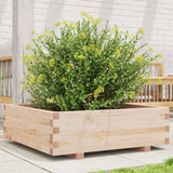 Vidaxx Pflanzgefäß 80x80x26,5 cm massives Kiefernholz