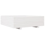 Vidaxx Pflanzgefäß 80x80x26,5 cm massives Kiefernholz weiß