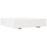 Vidaxx Pflanzgefäß 110x110x26,5 cm massives Kiefernholz weiß