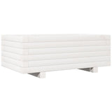 Vidaxx Pflanzgefäß 70x40x26,5 cm massives Kiefernholz weiß