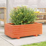 Vidaxx Pflanzgefäß 70x40x26,5 cm massives Kiefernholz, braun gewaschen