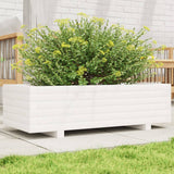 Vidaxx Pflanzgefäß 90x40x26,5 cm massives Kiefernholz weiß