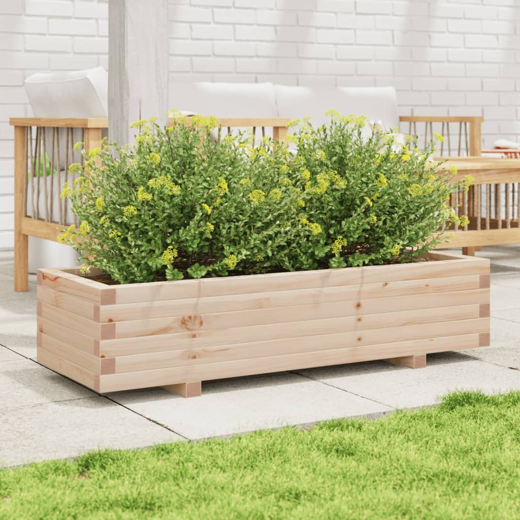 Vidaxx Pflanzgefäß 110x40x26,5 cm massives Kiefernholz