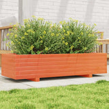 Vidaxx Pflanzgefäß 110x40x26,5 cm massives Kiefernholz, braun gewaschen