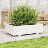 Vidaxx Pflanzgefäß 90x60x26,5 cm massives Kiefernholz weiß