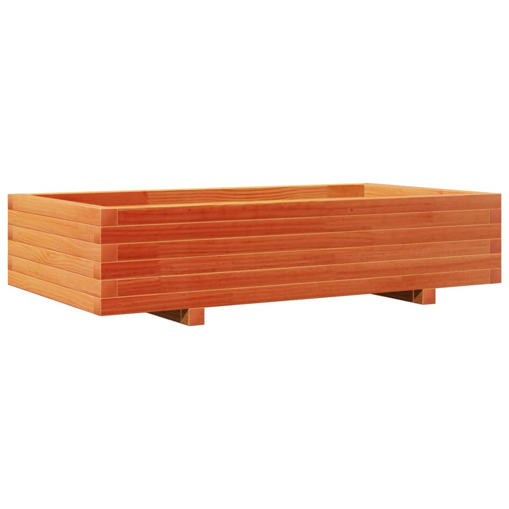 Vidaxx Pflanzgefäß 110x60x26,5 cm massives Kiefernholz, braun gewaschen