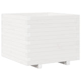 Vidaxx Pflanzgefäß 60x60x49,5 cm massives Kiefernholz weiß