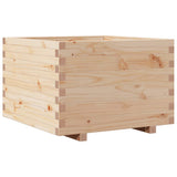 Vidaxx Pflanzgefäß 70x70x49,5 cm massives Kiefernholz