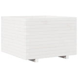 Vidaxx Pflanzgefäß 70x70x49,5 cm massives Kiefernholz weiß
