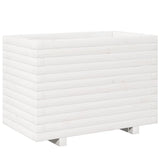 Vidaxx Pflanzgefäß 70x40x49,5 cm massives Kiefernholz weiß