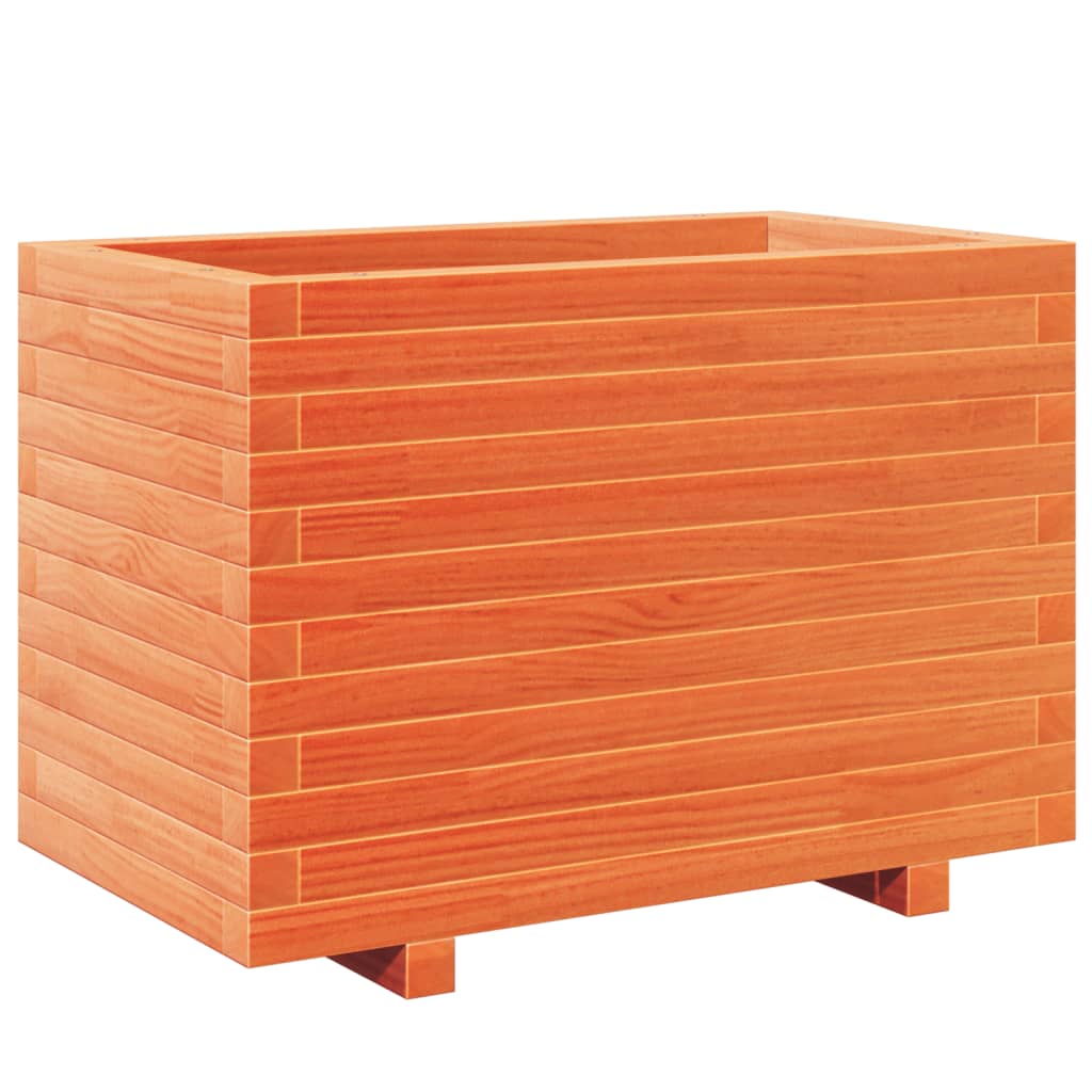 Vidaxx Pflanzgefäß 70x40x49,5 cm massives Kiefernholz, braun gewaschen
