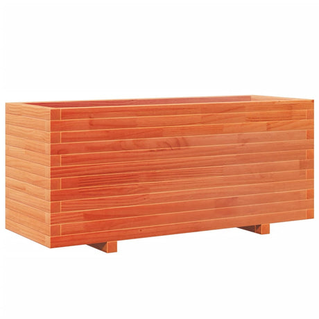 Vidaxx Pflanzgefäß 110x40x49,5 cm massives Kiefernholz, braun gewaschen