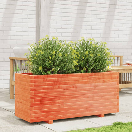 Vidaxx Pflanzgefäß 110x40x49,5 cm massives Kiefernholz, braun gewaschen