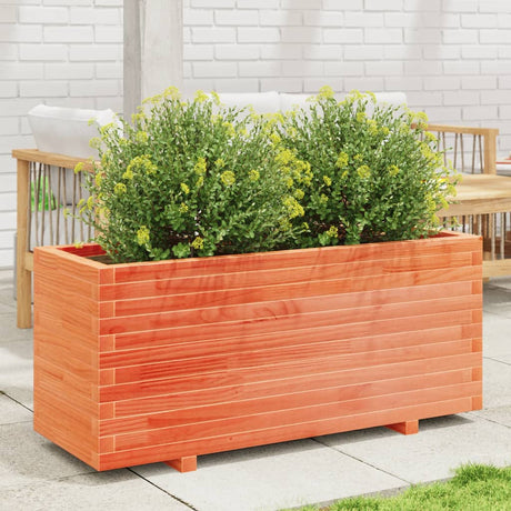 Vidaxx Pflanzgefäß 110x40x49,5 cm massives Kiefernholz, braun gewaschen