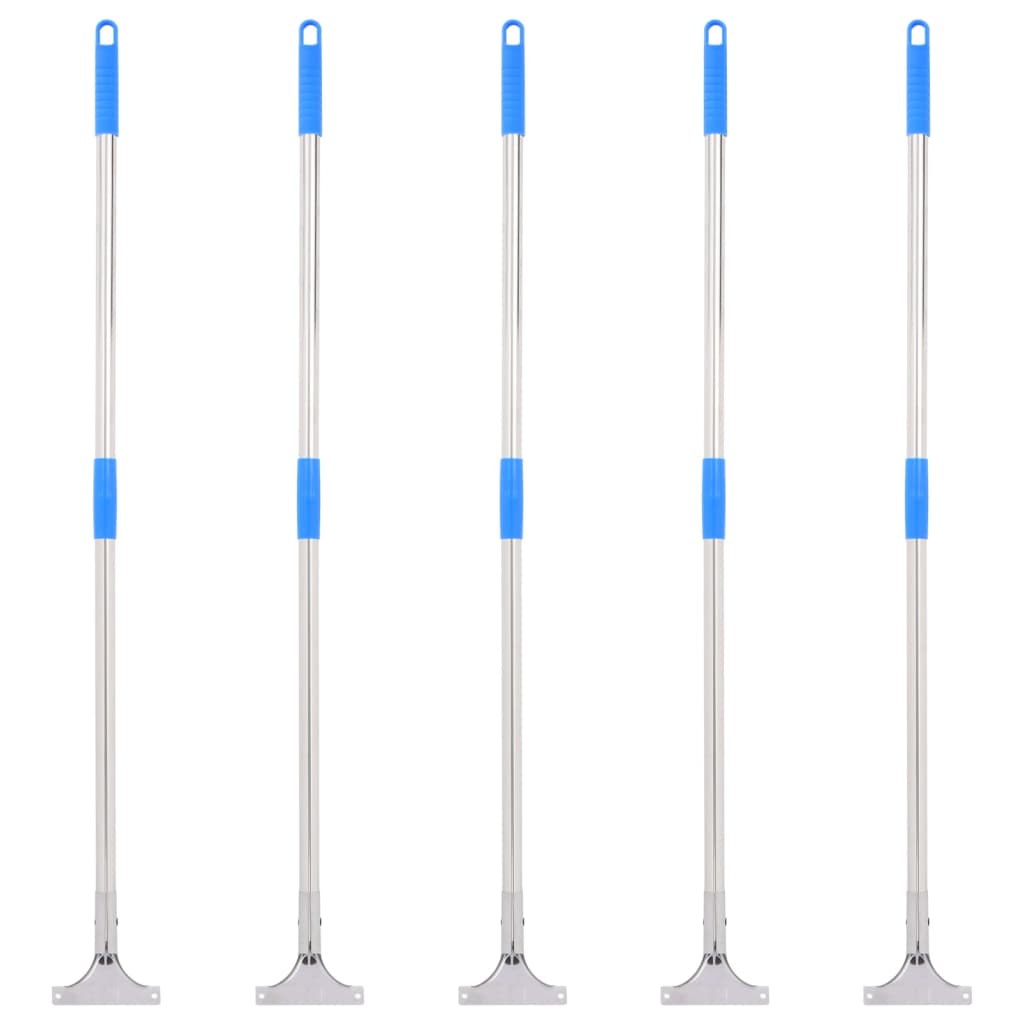 Vidaxx Bodenwischergriffe 5 Stück 119,5 cm Stahl und Kunststoff