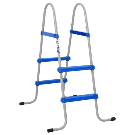 Vidaxxl Schwimmbadleiter für oberirdisches Schwimmbad 84 cm aus Stahl und Kunststoff