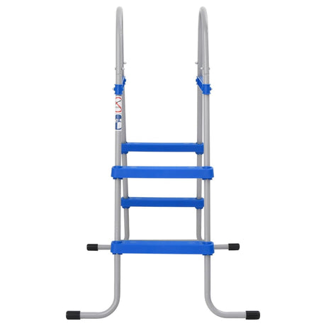 Vidaxxl Schwimmbadleiter für oberirdisches Schwimmbad 84 cm aus Stahl und Kunststoff