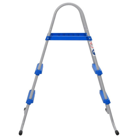 Vidaxxl Schwimmbadleiter für oberirdisches Schwimmbad 84 cm aus Stahl und Kunststoff