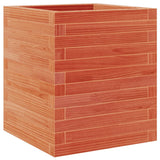 VidaXL Pflanzgefäß 40x40x46 cm massives Kiefernholz, braun gewaschen