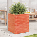 VidaXL Pflanzgefäß 40x40x46 cm massives Kiefernholz, braun gewaschen