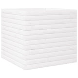 VidaXL Pflanzgefäß 50x50x46 cm massives Kiefernholz weiß