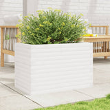 VidaXL Pflanzgefäß 70x40x46 cm massives Kiefernholz weiß