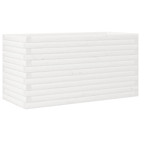 Vidaxx Pflanzgefäß 90x40x46 cm massives Kiefernholz weiß