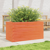 VidaXL Pflanzgefäß 90x40x46 cm massives Kiefernholz, braun gewaschen
