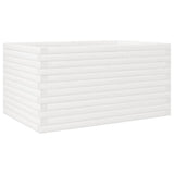 VidaXL Pflanzgefäß 90x60x46 cm massives Kiefernholz weiß